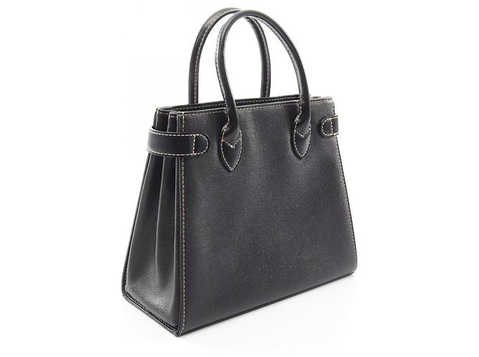 Borsa a mano Burberry in pelle nera Nero - vista 2