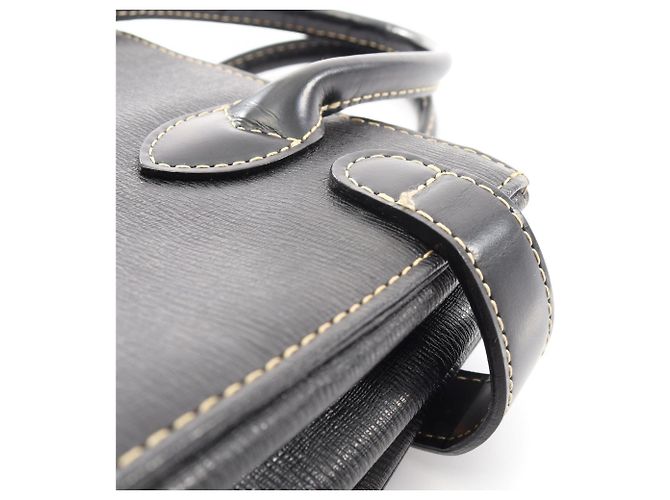 Borsa a mano Burberry in pelle nera Nero - vista 8