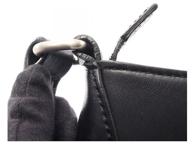 Borsa a tracolla Burberry in pelle nera Nero - vista 10