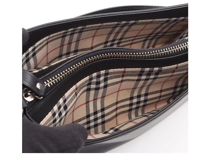 Borsa a tracolla Burberry in pelle nera Nero - vista 5