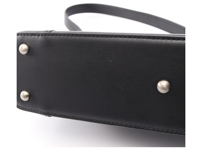 Borsa a tracolla Burberry in pelle nera Nero - vista 7