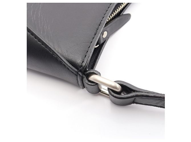 Borsa a tracolla Burberry in pelle nera Nero - vista 8