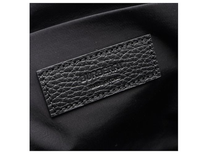 Borsa a tracolla Burberry Check Jacquard Nero - vista 4