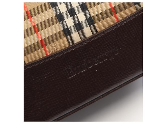 Borsa Tote Burberry Nova Check Marrone Beige - vista 4