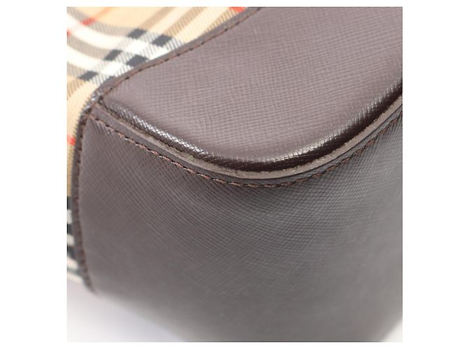Borsa Tote Burberry Nova Check Marrone Beige - vista 5