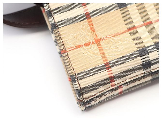 Borsa Tote Burberry Nova Check Marrone Beige - vista 7