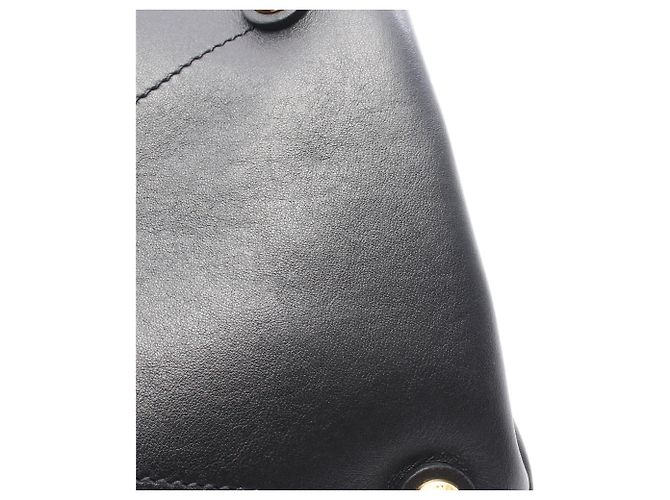 Sac à main 2-Way Miu Miu en cuir noir - vue 5
