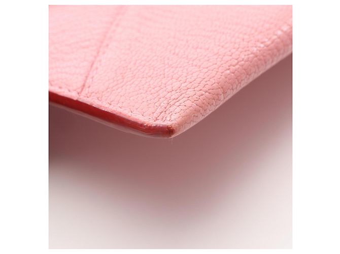 Tarjetero Miu Miu MADRAS LOVE de piel rosa - vista 7