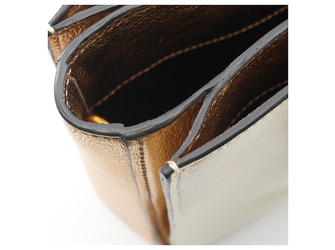 Borsa a mano 2-Way Miu Miu Madras Bianco D'oro - vista 5