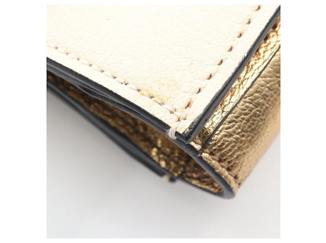 Borsa a mano 2-Way Miu Miu Madras Bianco D'oro - vista 9