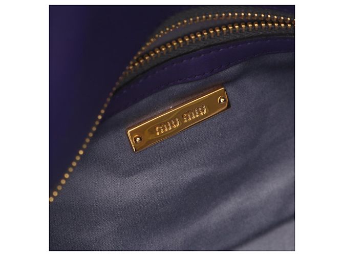 Borsa a mano Miu Miu Matelassé in pelle viola Porpora - vista 4