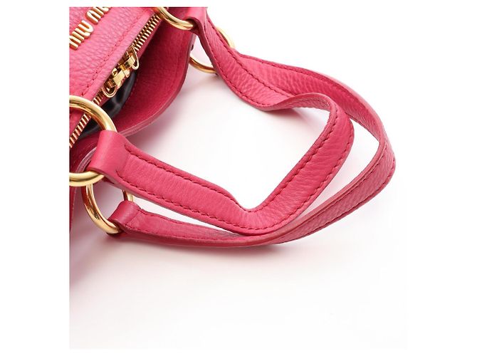 Borsa 2-Way Miu Miu VITELLO CARIBU Rosa - vista 5