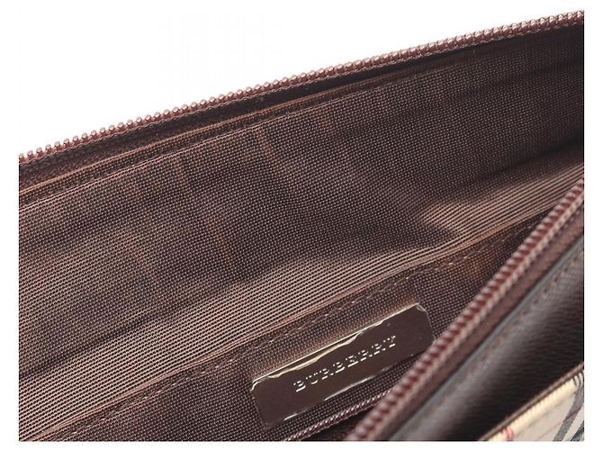 Borsa a mano Burberry Nova Check Marrone Multicolore Beige - vista 10