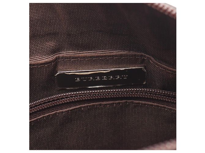 Borsa a mano Burberry Nova Check Marrone Multicolore Beige - vista 4