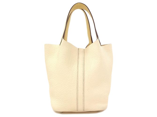 Hermès Sac à main Hermes Picotin Lock PM Écru - vue 2