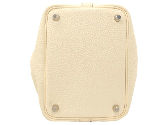 Hermès Sac à main Hermes Picotin Lock PM Écru - vue 4