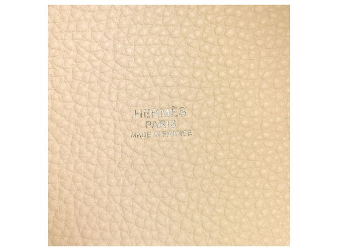 Hermès Sac à main Hermes Picotin Lock PM Écru - vue 6