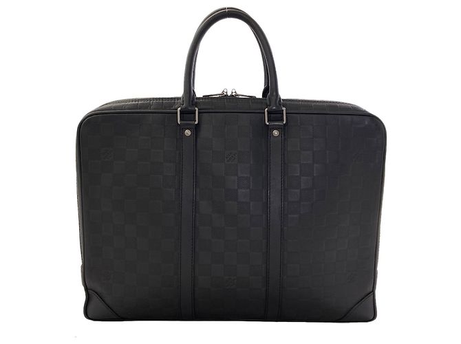 Sac briefcase Louis Vuitton Damier Infini Noir - vue 2