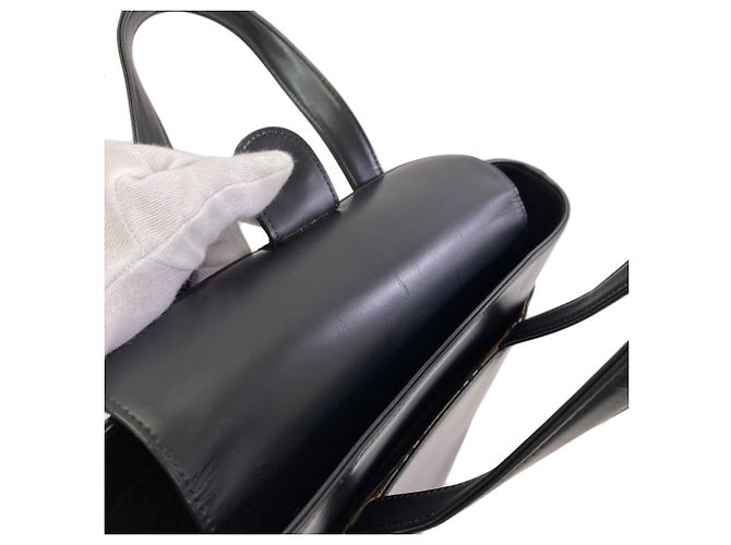 Borsa a mano in pelle Burberry Check da donna Nero - vista 10