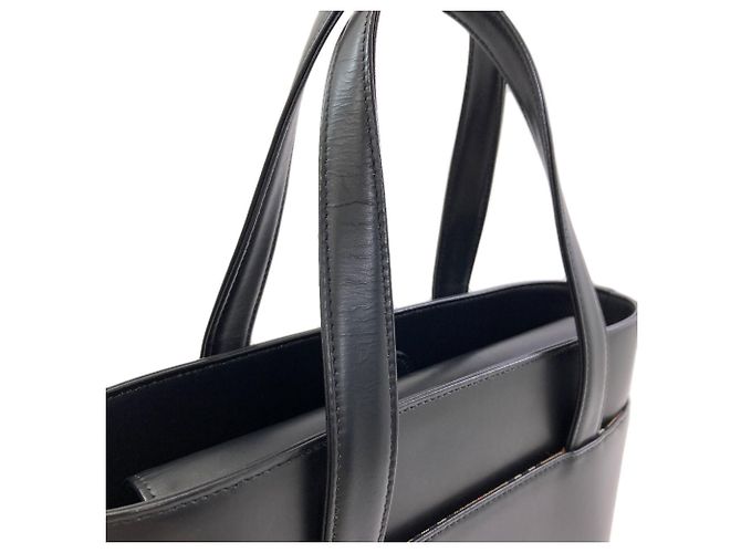 Borsa a mano in pelle Burberry Check da donna Nero - vista 12