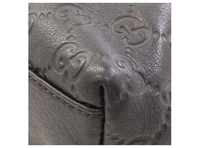 Borsa Tote Gucci 211133 GG Signature Shima Nero - vista 11