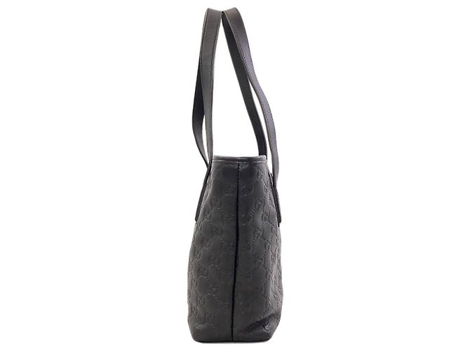 Borsa Tote Gucci 211133 GG Signature Shima Nero - vista 3