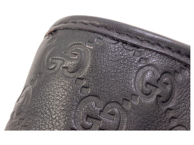 Borsa Tote Gucci 211133 GG Signature Shima Nero - vista 8