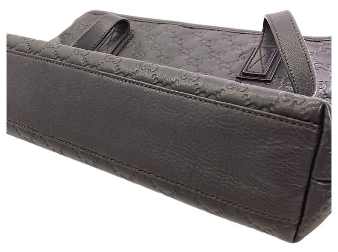 Borsa Tote Gucci 211133 GG Signature Shima Nero - vista 9
