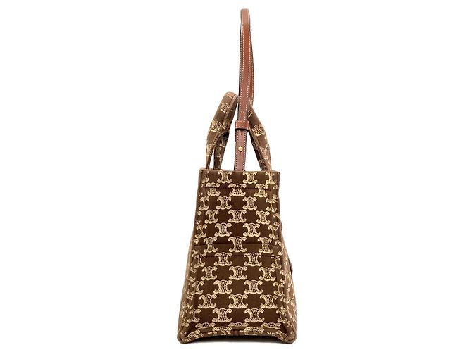 Céline Sac à main 2-Way Celine Small Cabas Thais Triomphe Marron - vue 3