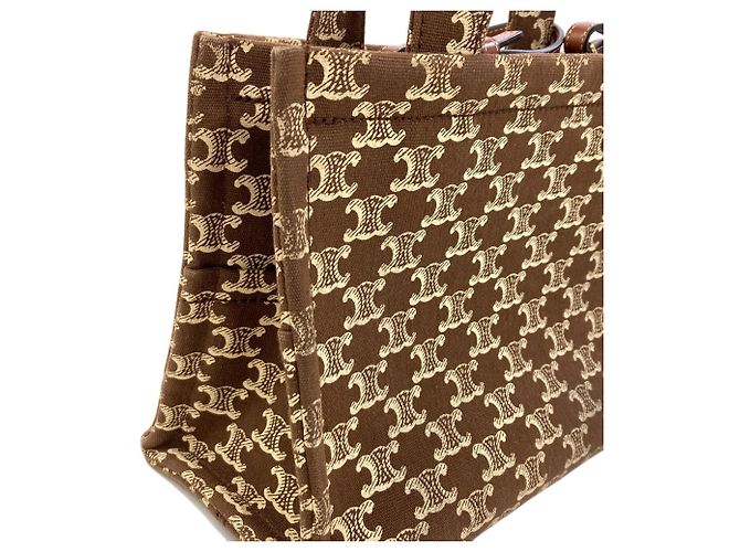 Céline Sac à main 2-Way Celine Small Cabas Thais Triomphe Marron - vue 8
