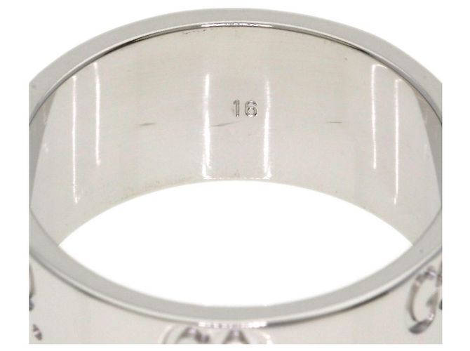 Anello Gucci Icon Wide Band in oro bianco 18K - vista 5