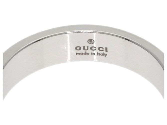 Anello Gucci Icon Band in oro bianco 18K - vista 5