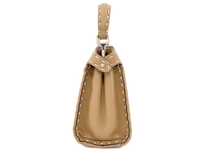 Fendi Peekaboo Mini Selleria Pecan Stripe Handtasche Braun - Ansicht 3