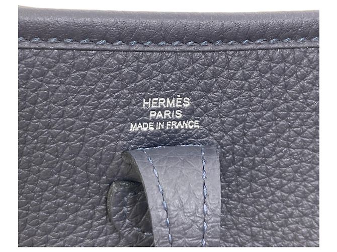 Hermès Borsa a tracolla Hermes Evelyne TPM Blu navy - vista 6