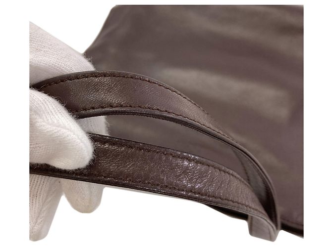 Borsa Loewe Square Anagram Marrone scuro - vista 11