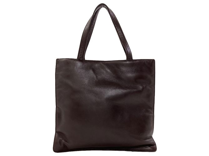 Borsa Loewe Square Anagram Marrone scuro - vista 2