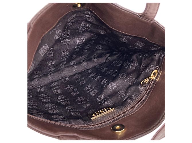 Borsa Loewe Square Anagram Marrone scuro - vista 5