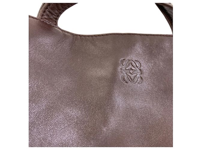 Borsa Loewe Square Anagram Marrone scuro - vista 9