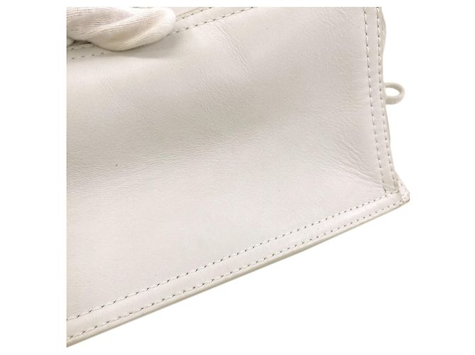 Borsa Tote Loewe Crown in Pelle Bianca Bianco - vista 11