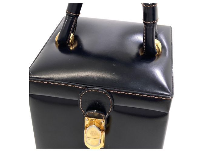 Borsa Vanity Loewe in pelle di vitello nera Nero - vista 10