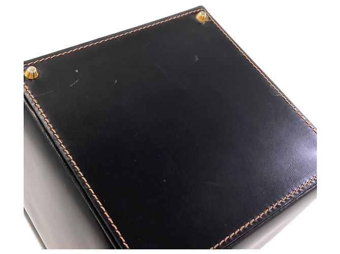 Borsa Vanity Loewe in pelle di vitello nera Nero - vista 13