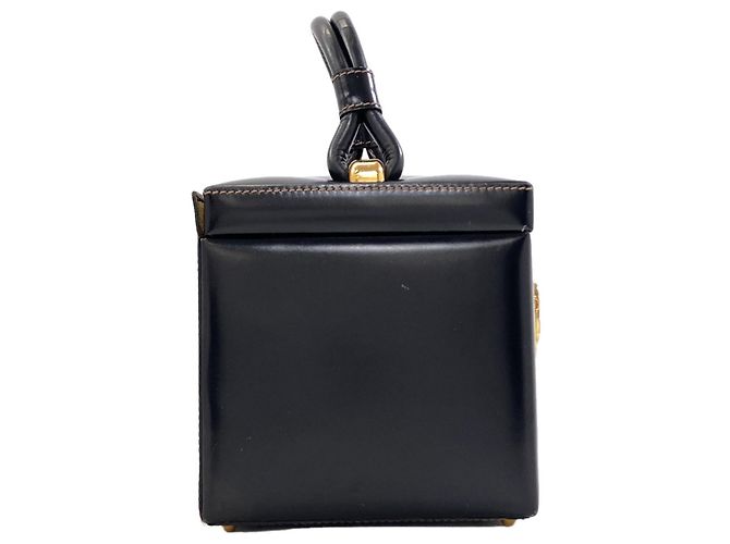 Borsa Vanity Loewe in pelle di vitello nera Nero - vista 3