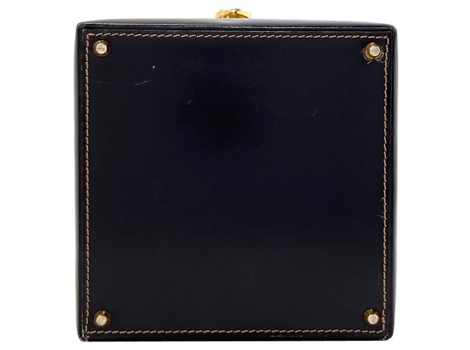 Borsa Vanity Loewe in pelle di vitello nera Nero - vista 4