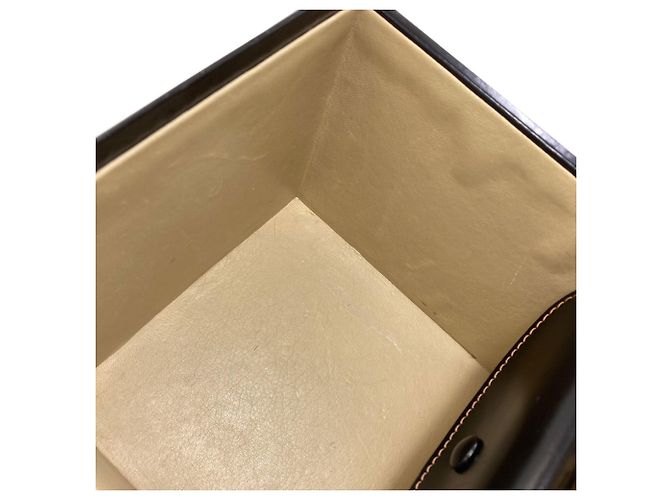 Borsa Vanity Loewe in pelle di vitello nera Nero - vista 7