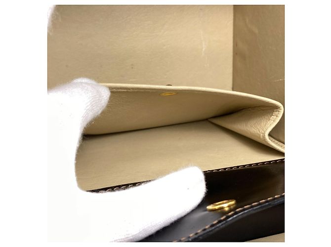 Borsa Vanity Loewe in pelle di vitello nera Nero - vista 8