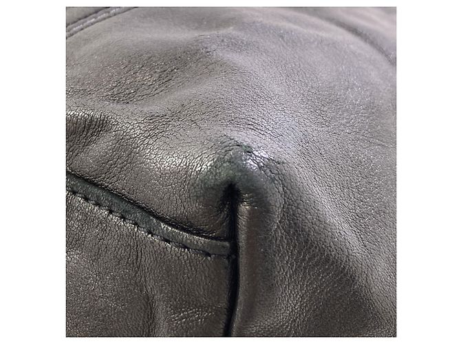 Longchamp Le Pliage Cuir 2-Way Lederhandtasche Schwarz - Ansicht 17
