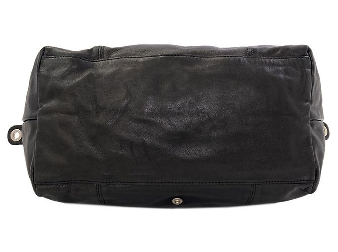 Longchamp Le Pliage Cuir 2-Way Lederhandtasche Schwarz - Ansicht 4