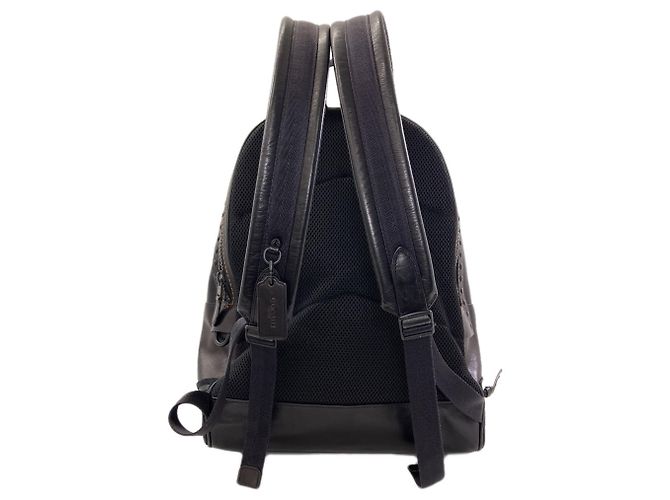 Coach Rucksack aus schwarzem Leder - Ansicht 2