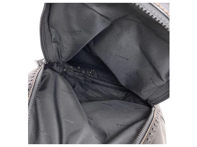 Coach Rucksack aus schwarzem Leder - Ansicht 6