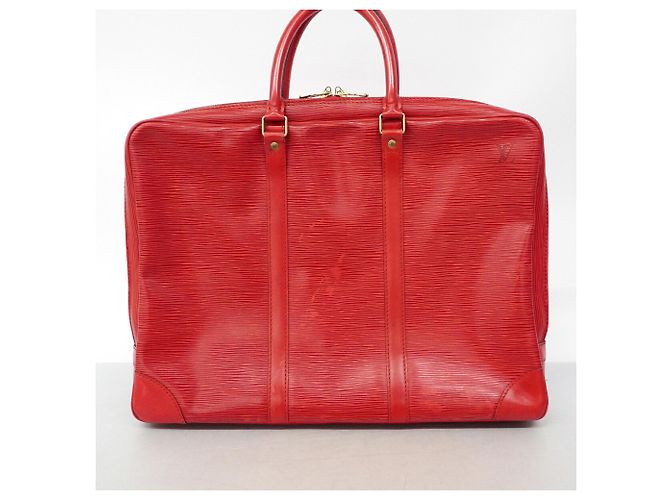 Borsetta Louis Vuitton in pelle Epi Rosso - vista 13
